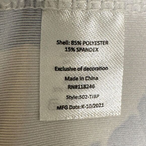 Cabana Life Cover Up Womens Large Blue Palm Print Hooded UPF 50+ Long Sleeve - Picture 10 of 11